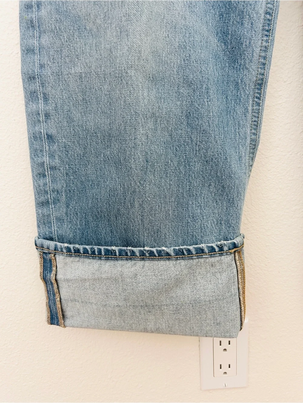 Citizens Of Humanity Ayla Baggy Cuffed Crop Jeans Blue Denim Women's Size 26 - Picture 4 of 16